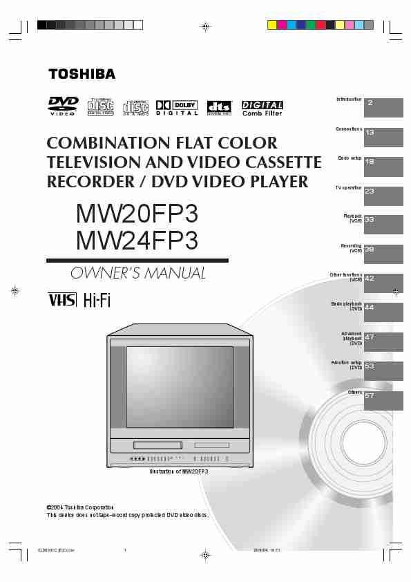 Toshiba DVD VCR Combo MW24FP3-page_pdf